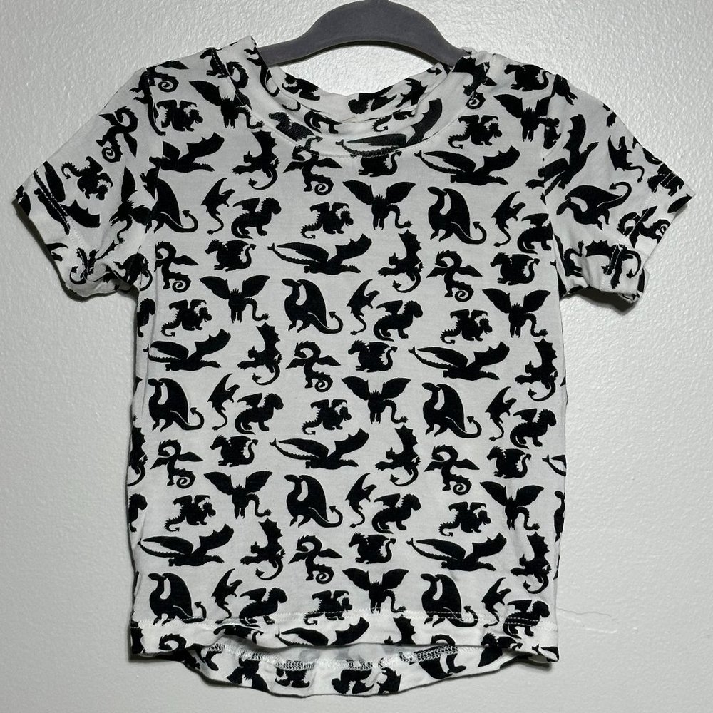 Kate Quinn | Short Sleeve Tee | Black Dragon | Bamboo | 6-12m | Unisex